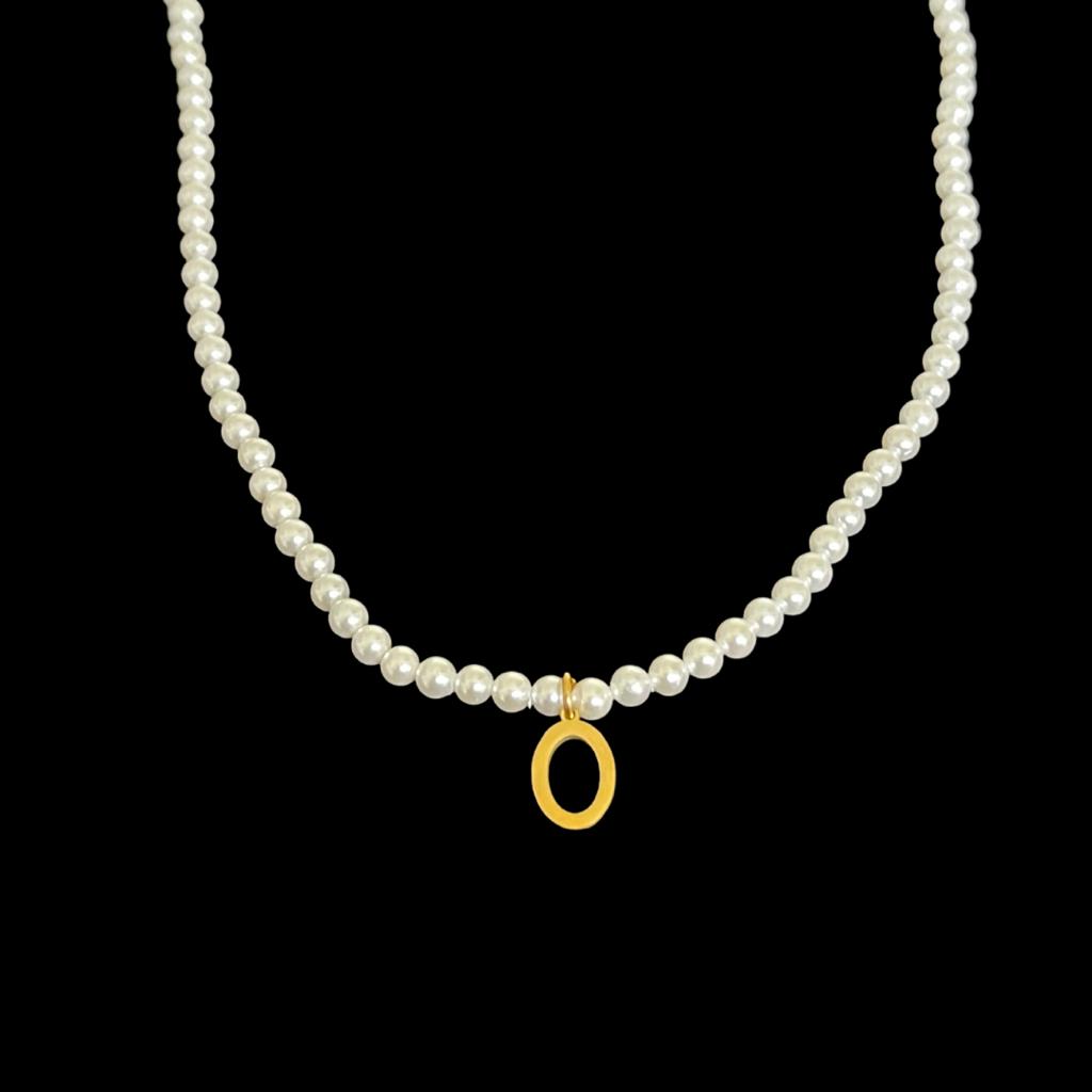 My Initial Pearls Necklace