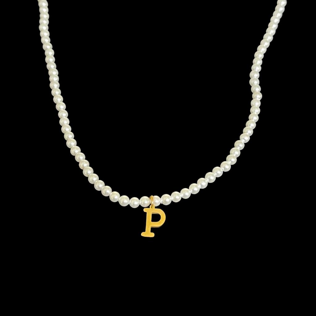 My Initial Pearls Necklace
