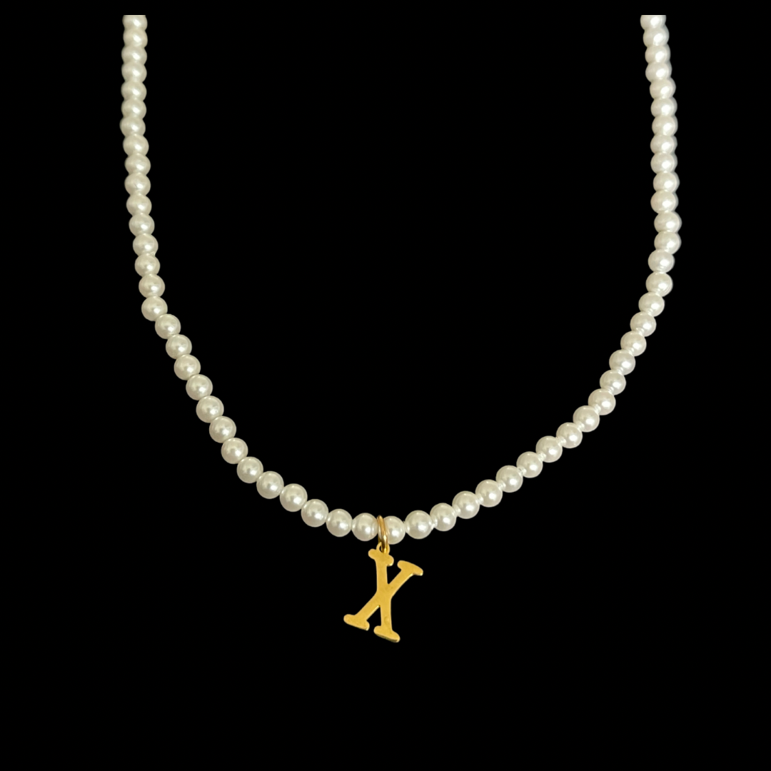 My Initial Pearls Necklace