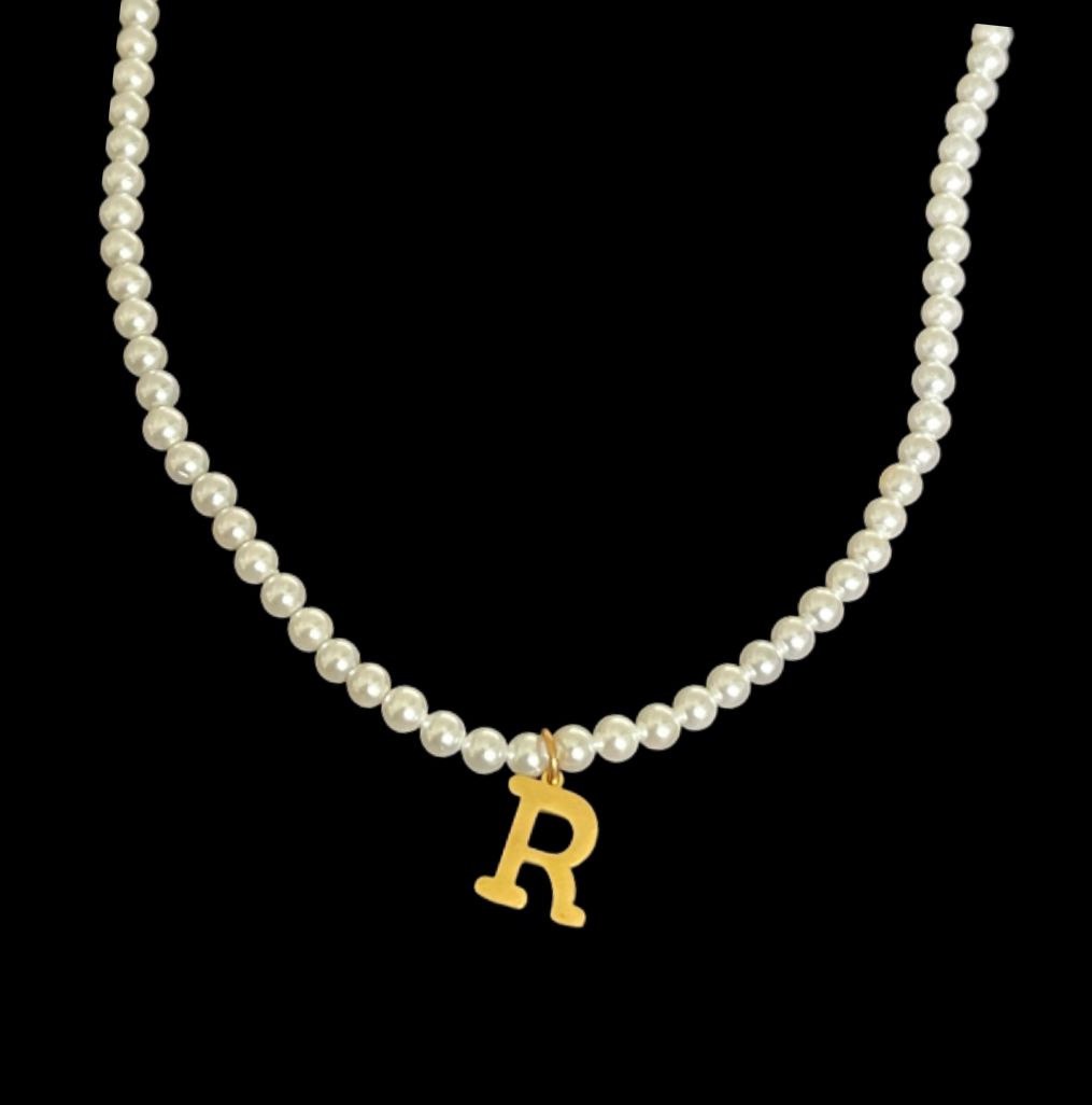 My Initial Pearls Necklace