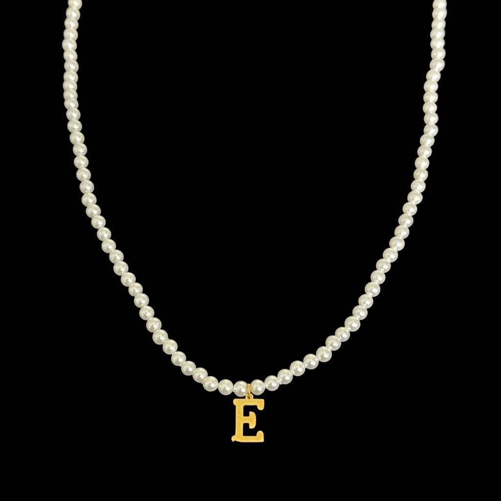 My Initial Pearls Necklace