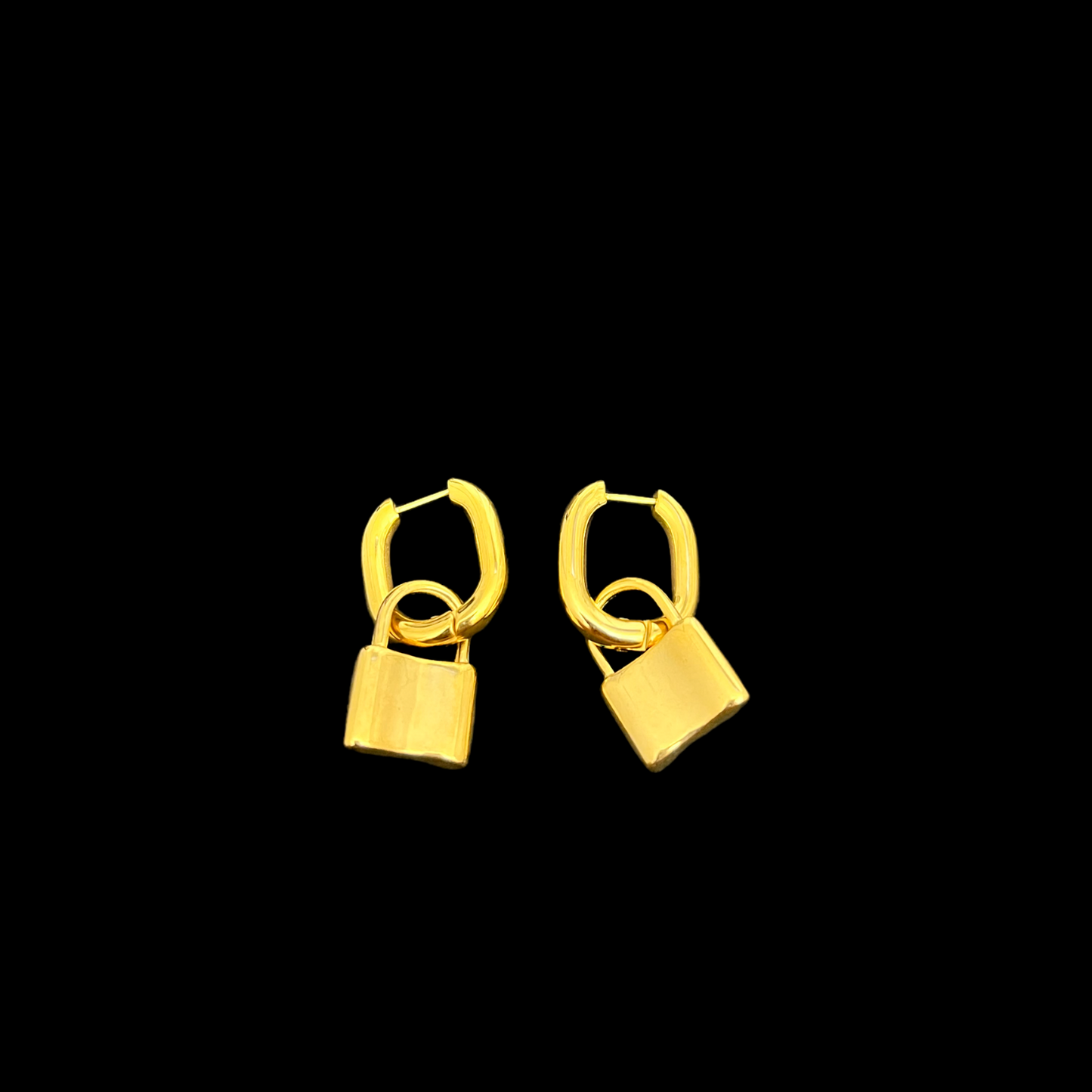 Padlock Charm Earrings