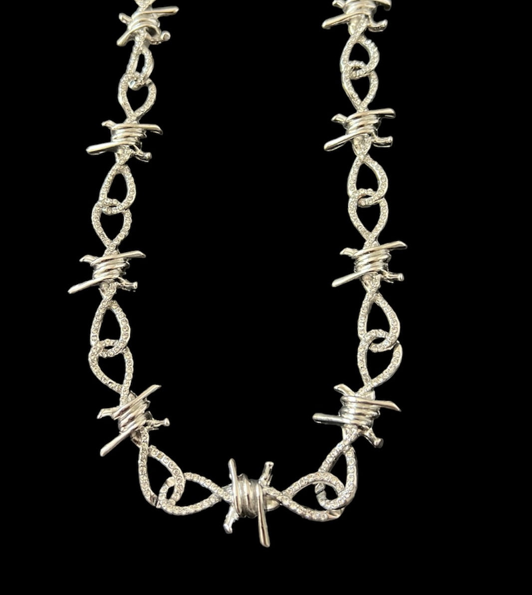 KG4 Diamonds Silver Necklace