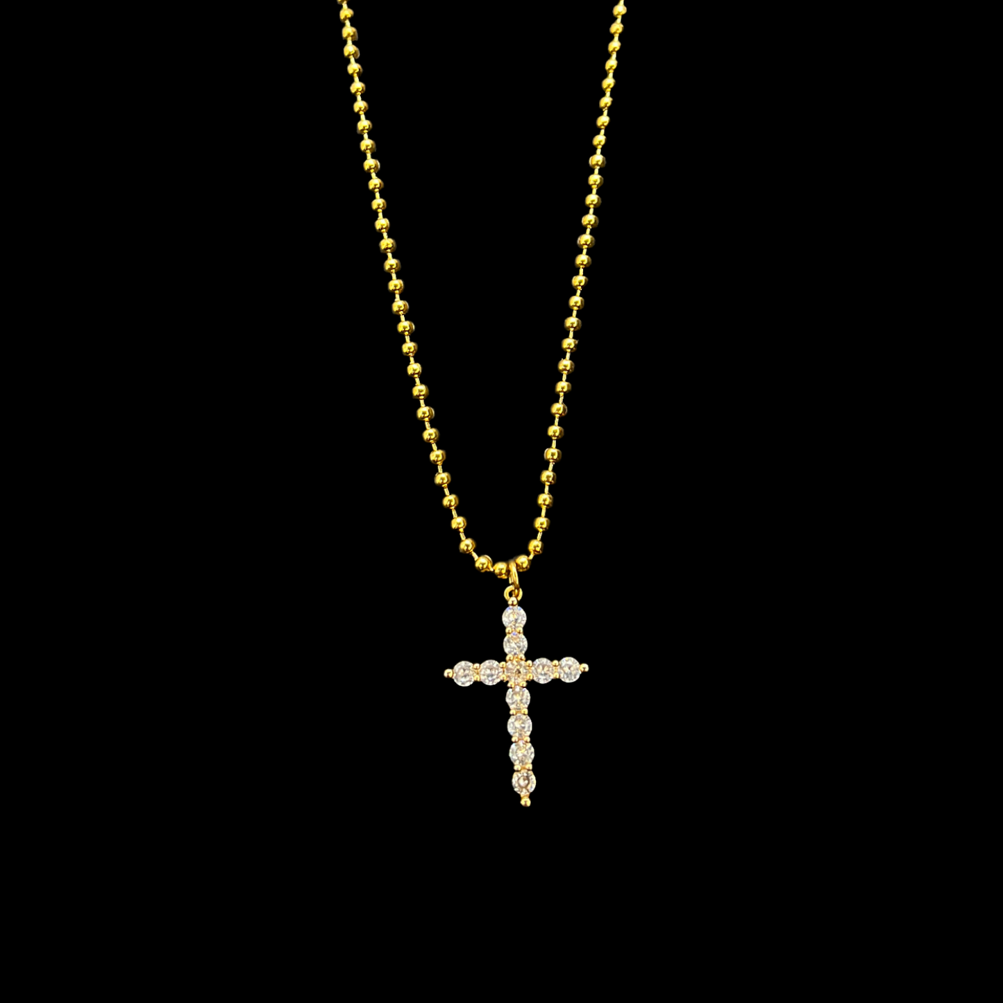 Ball Cross Necklace