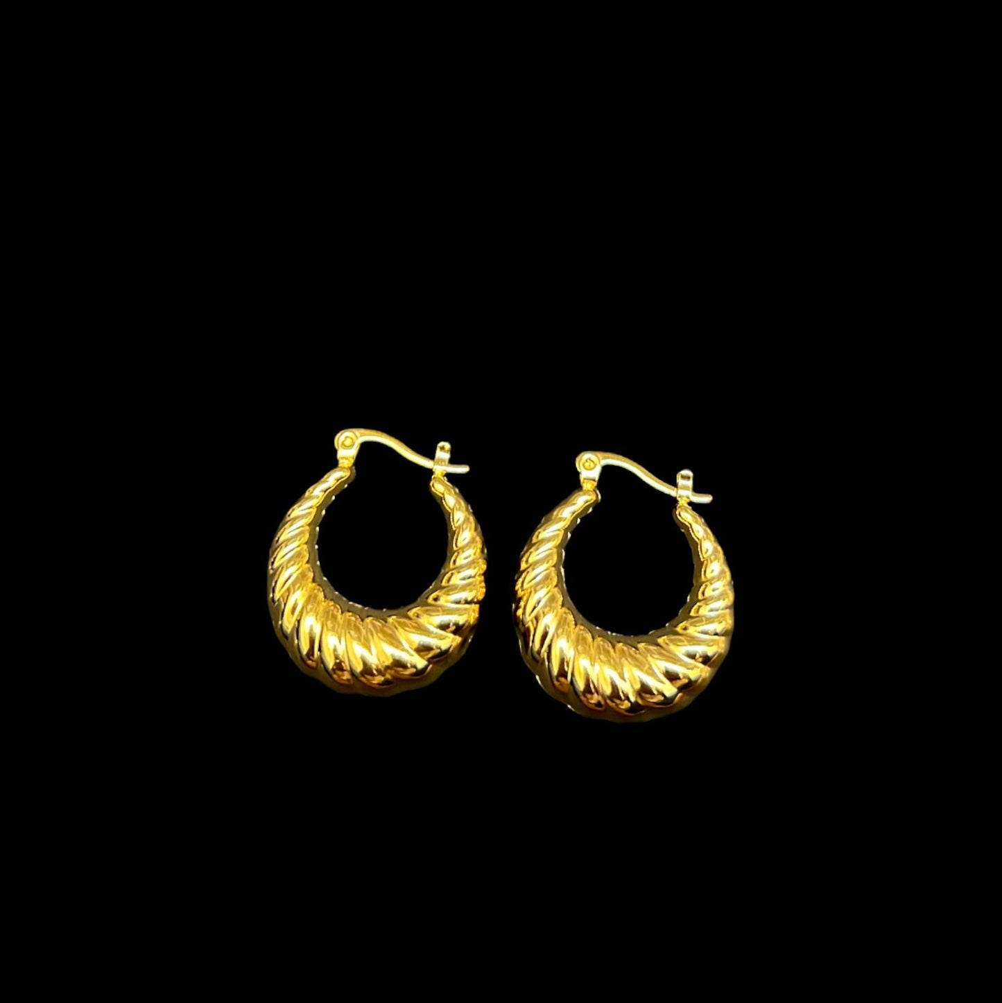 Chunky Croissant Earrings