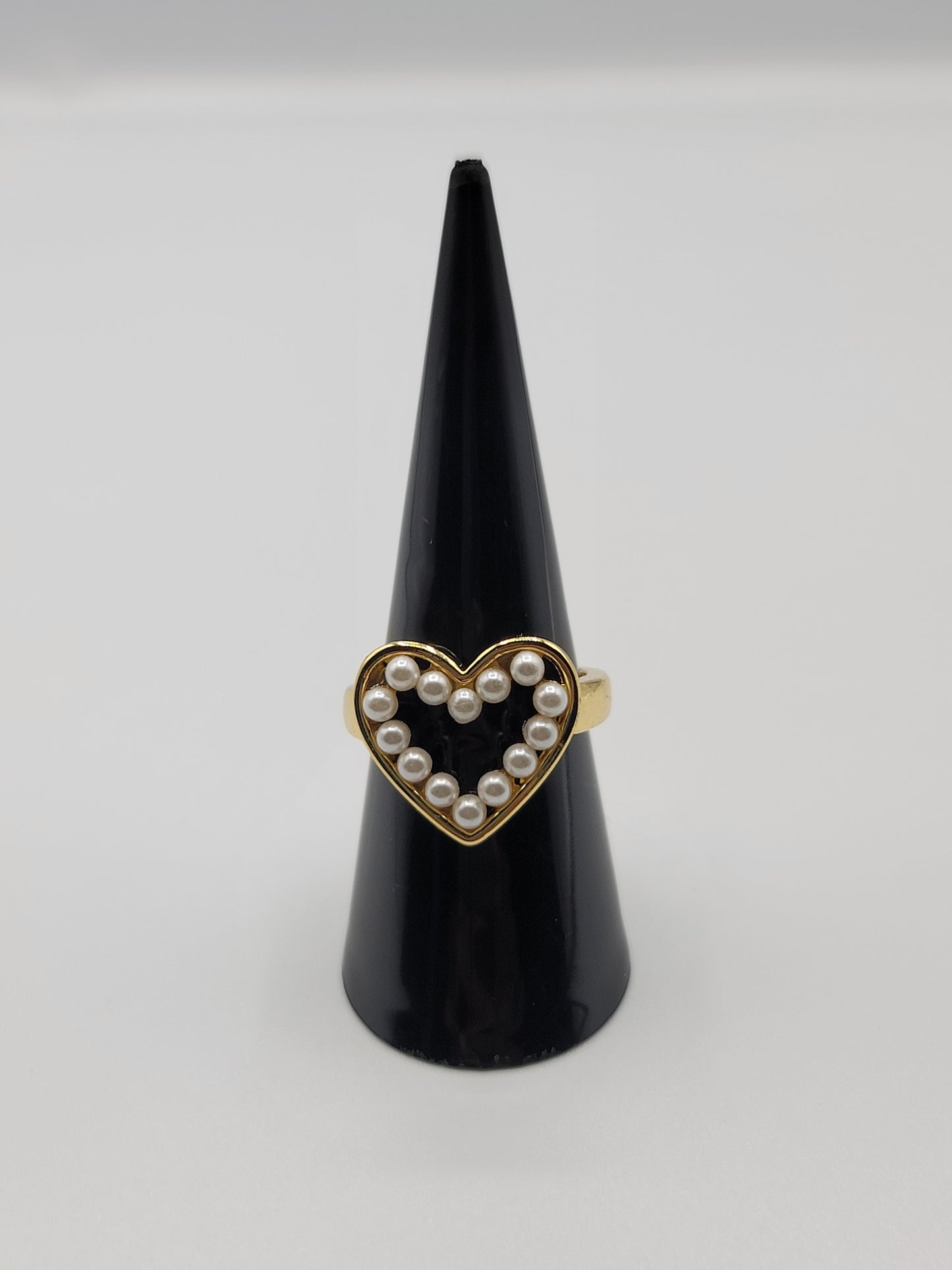 Heart Pearl Rings