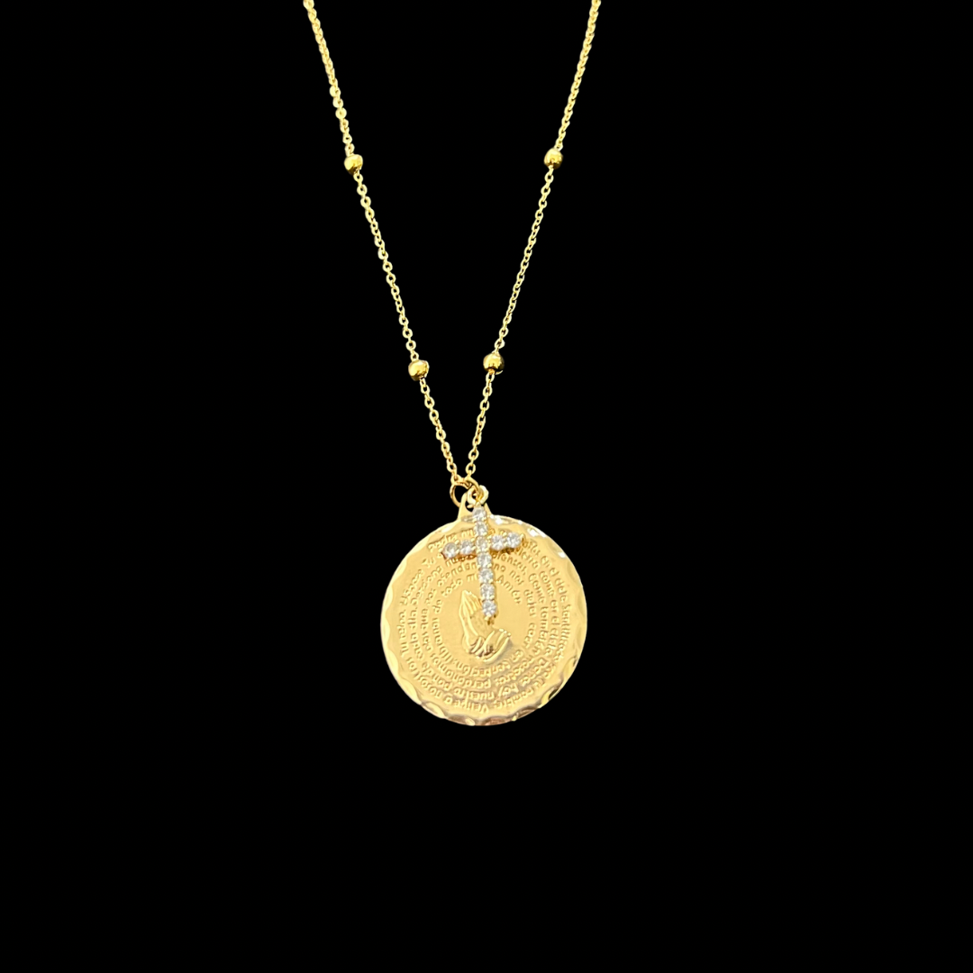 Padre Nuestro Oración Necklace