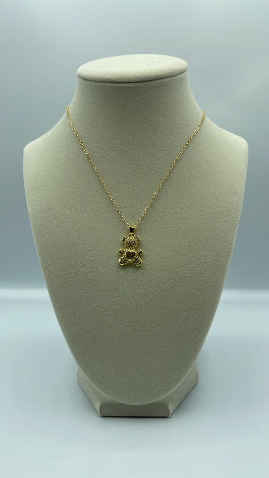 Bear Diamond Necklace