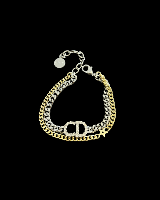 Christian Dior Gold & Silver Bracelet