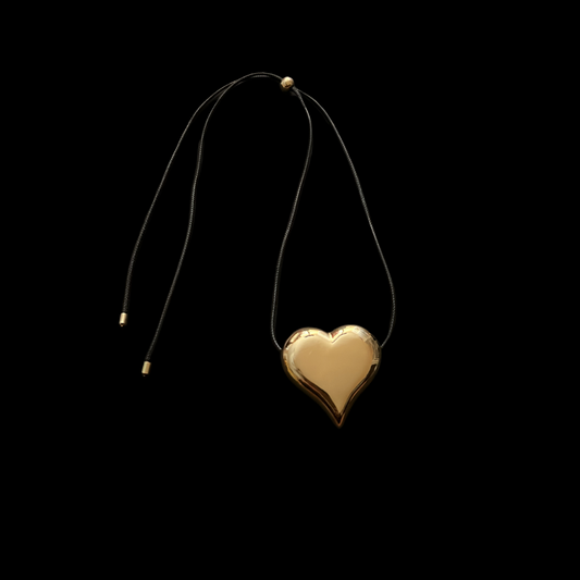 Big Heart Gold Necklace