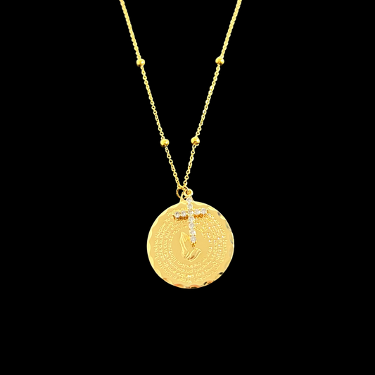 Padre Nuestro Oración Necklace
