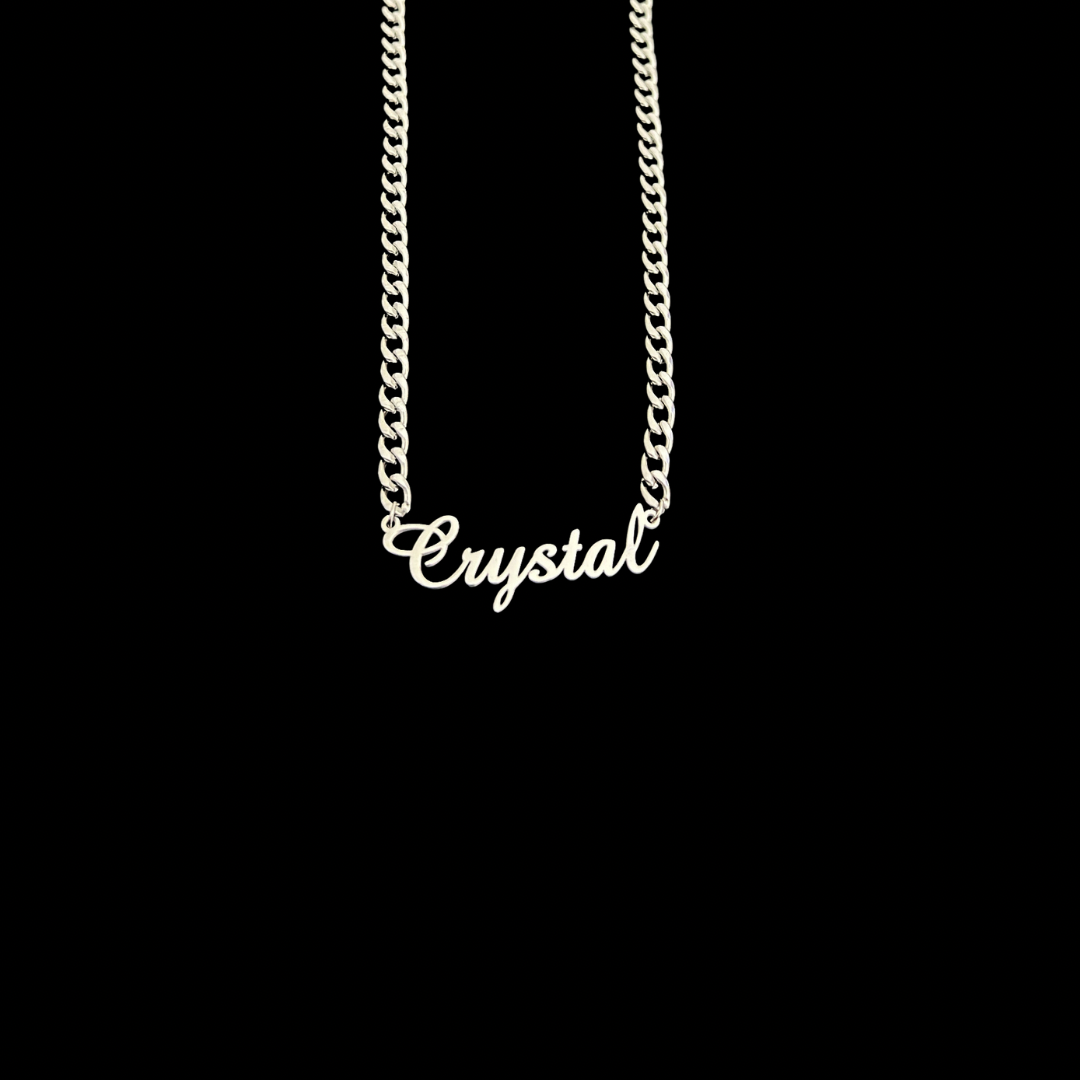 Personalized Necklace Silver (Luis Cuban Chain)