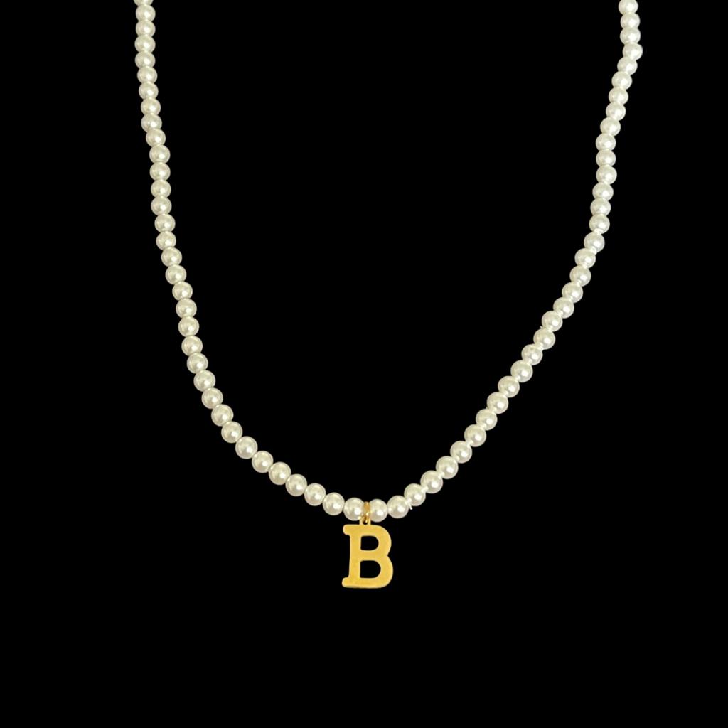 My Initial Pearls Necklace
