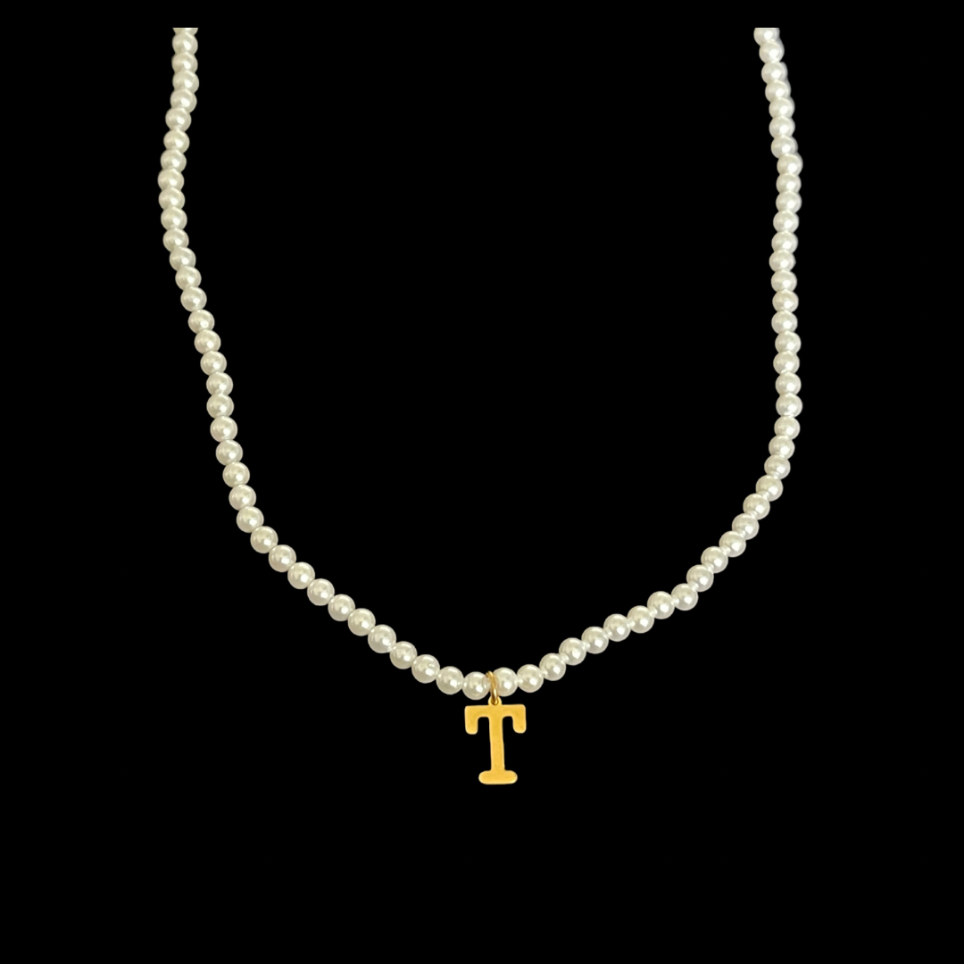 My Initial Pearls Necklace