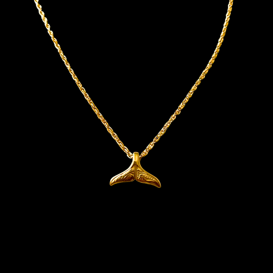 Mermaid Tail Gold Necklace