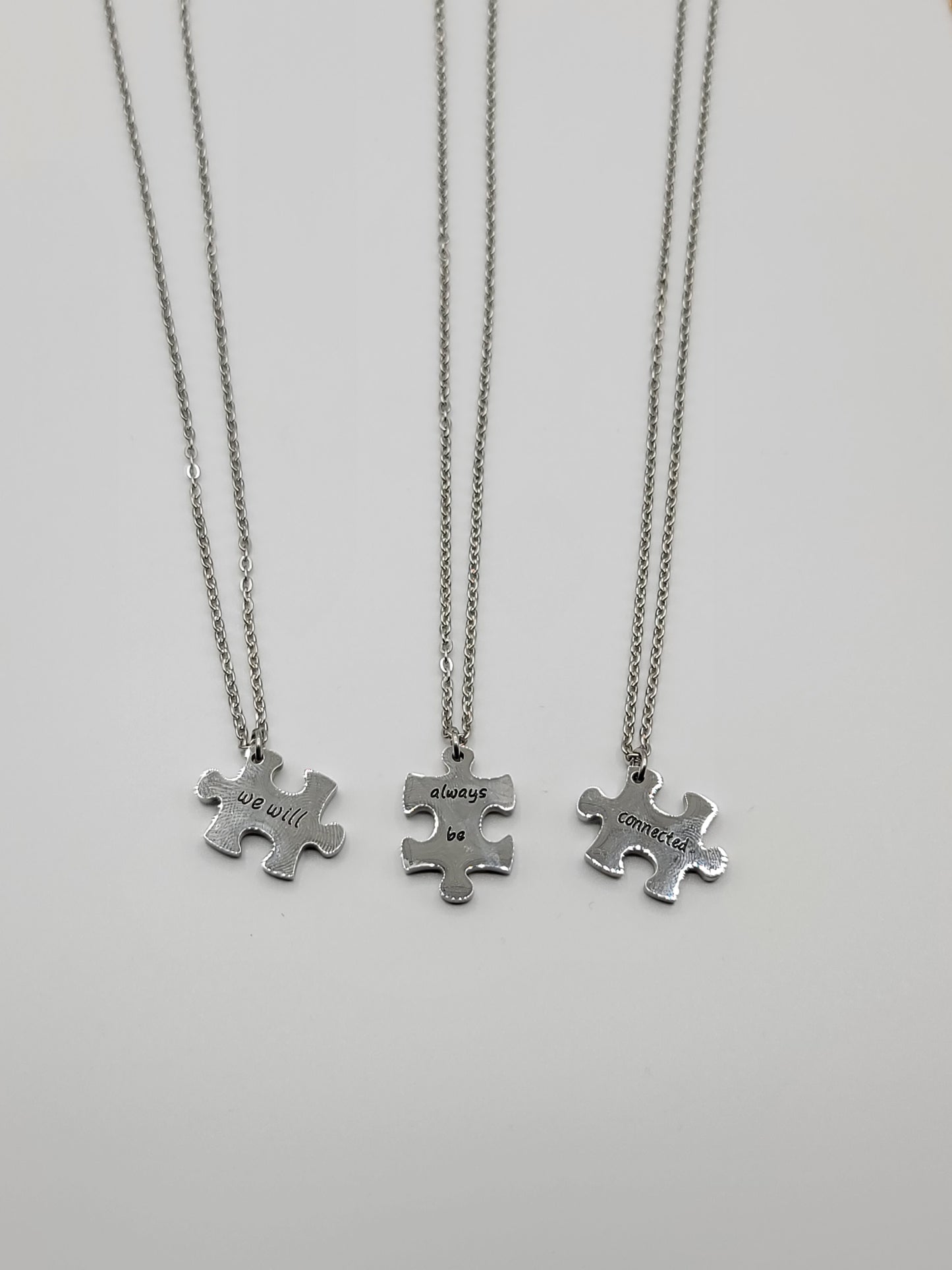 We will always be connected silver Necklace