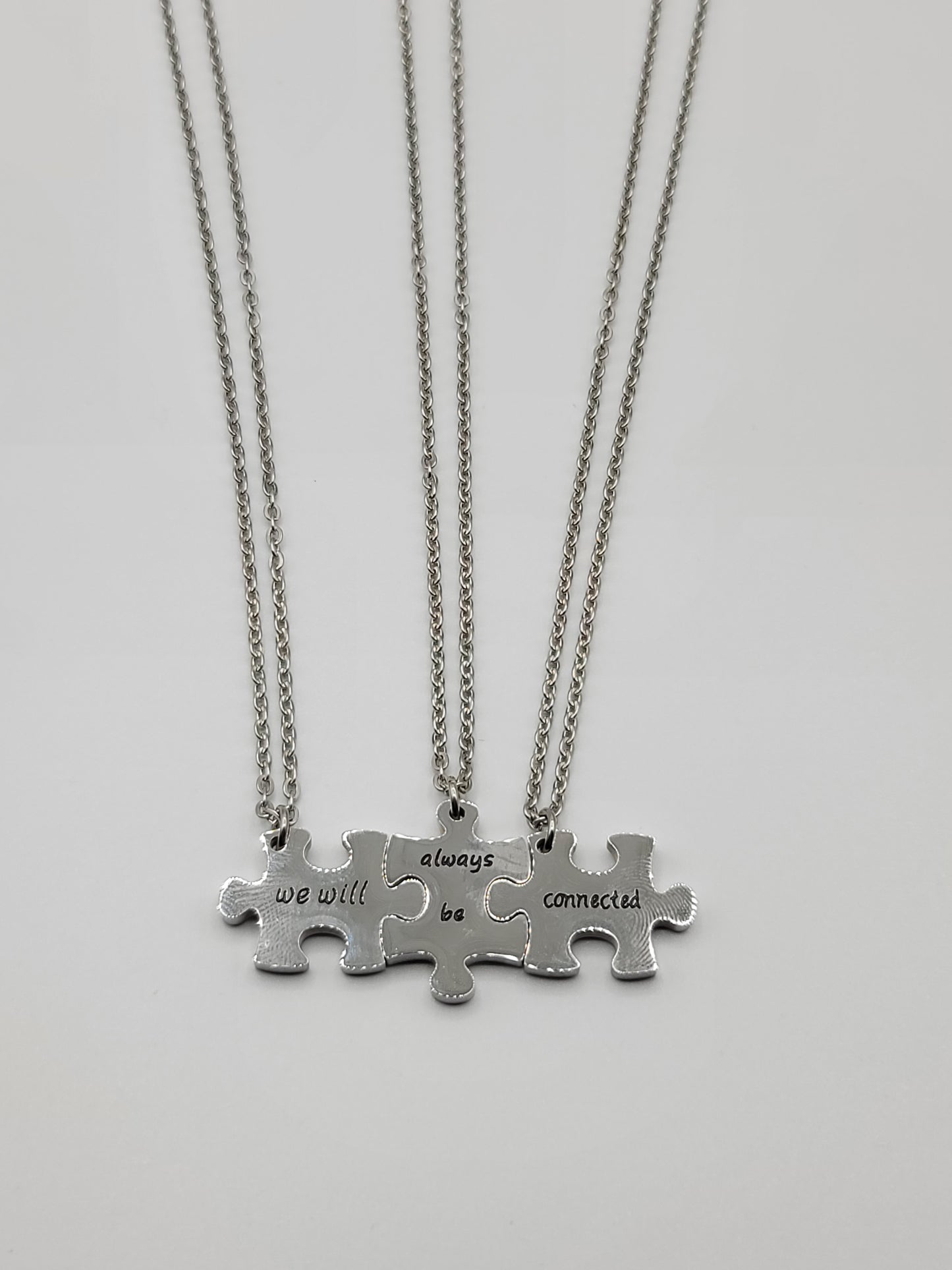 We will always be connected silver Necklace