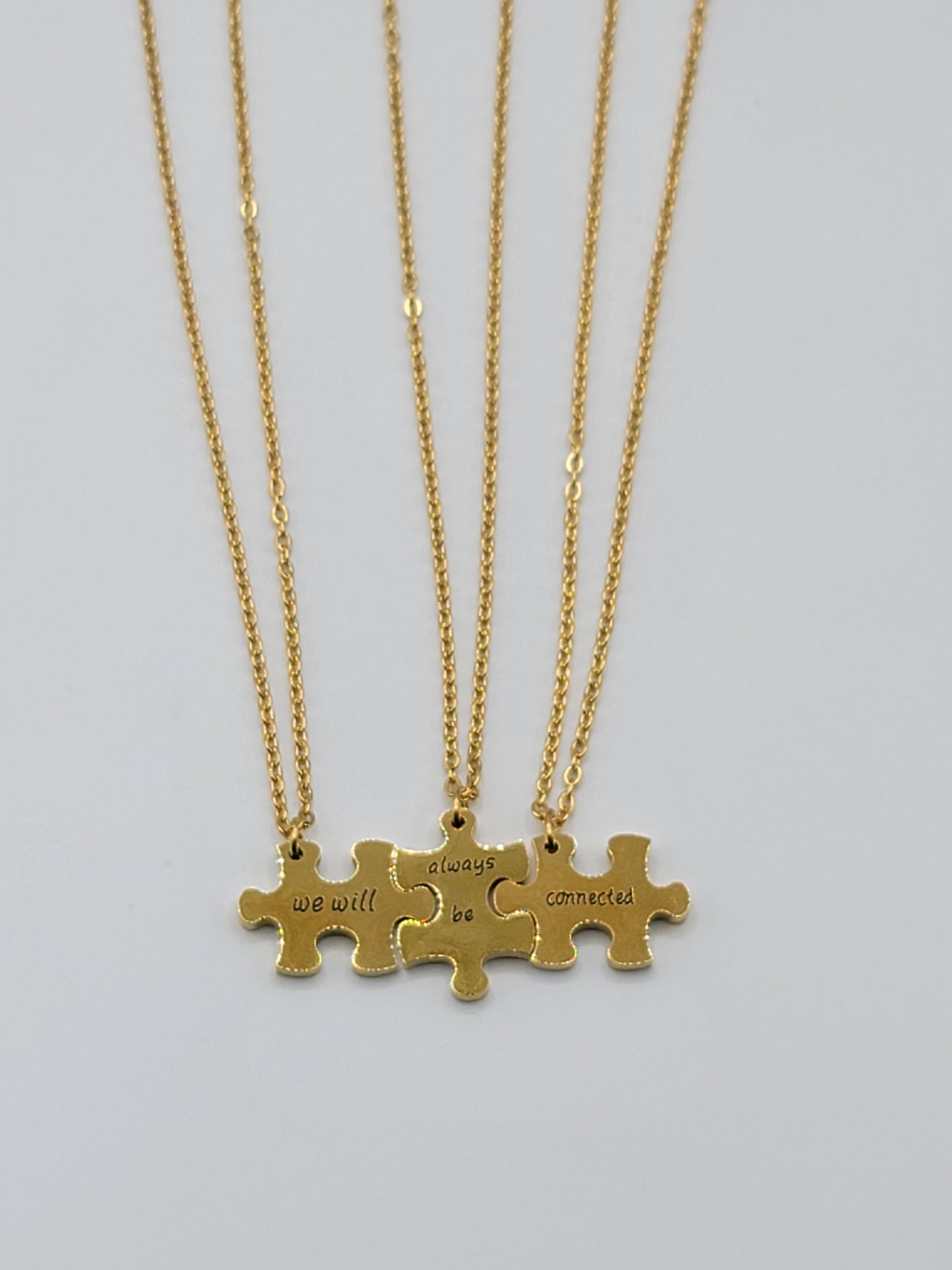 We will always be connected Gold Necklace