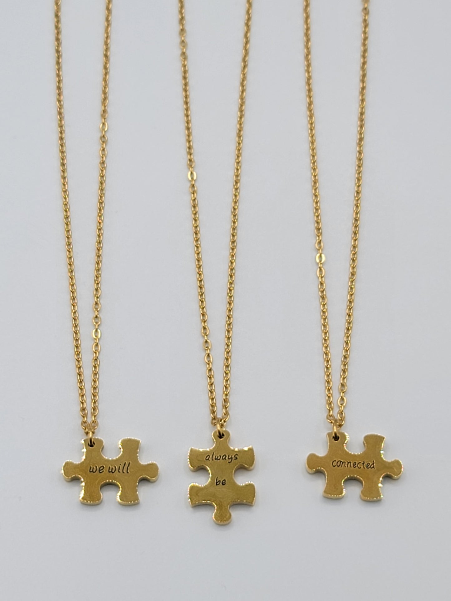 We will always be connected Gold Necklace