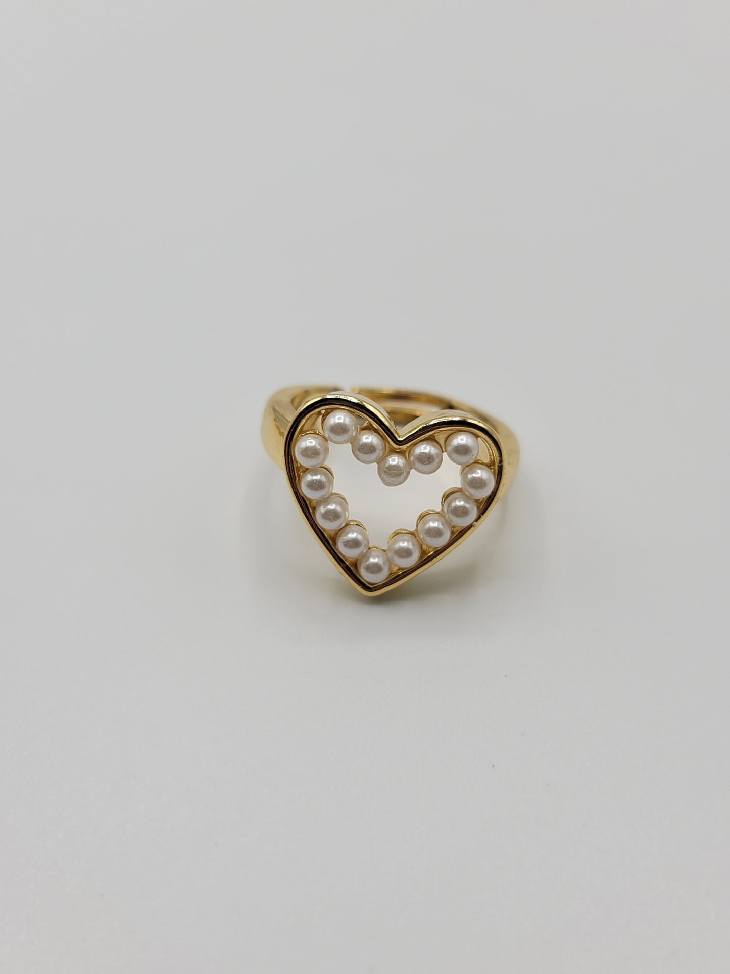 Heart Pearl Rings