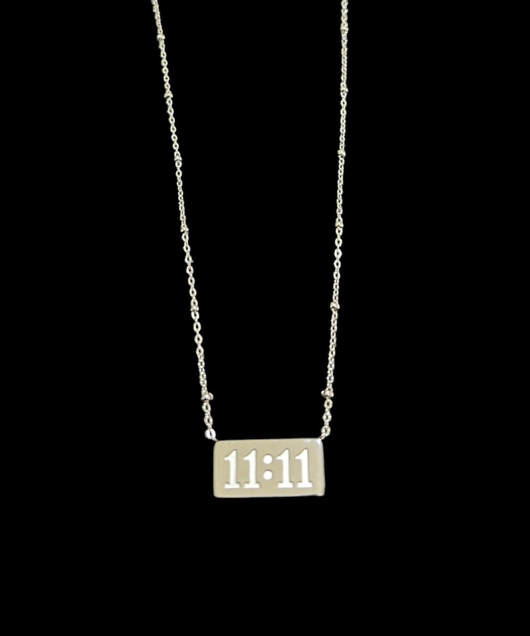 11:11 Silver Necklace