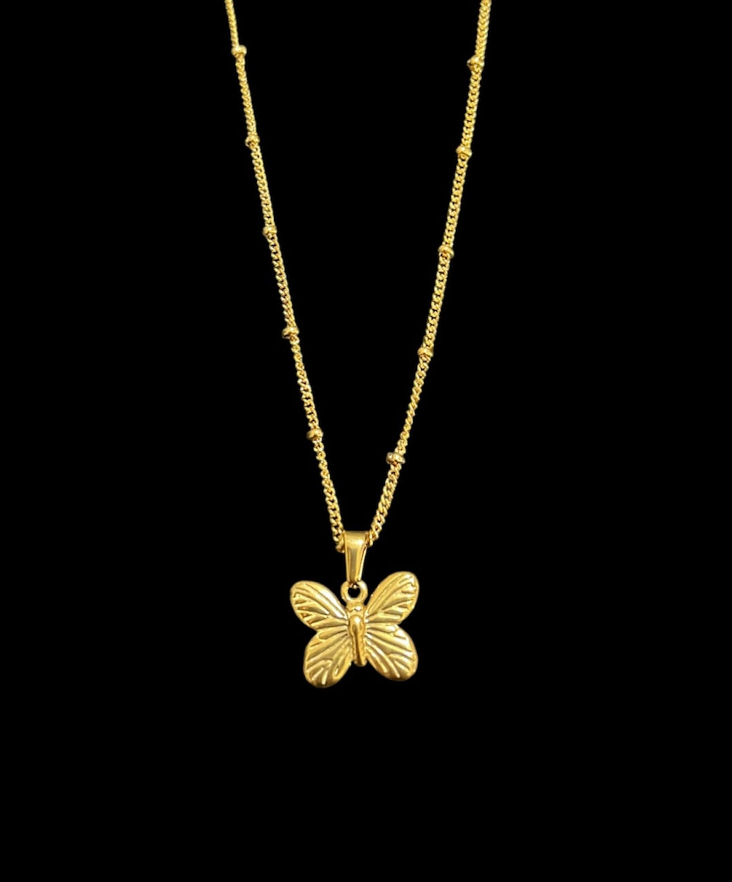 Butterfly Gold Necklace