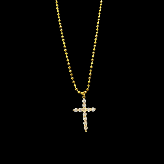 Ball Cross Necklace